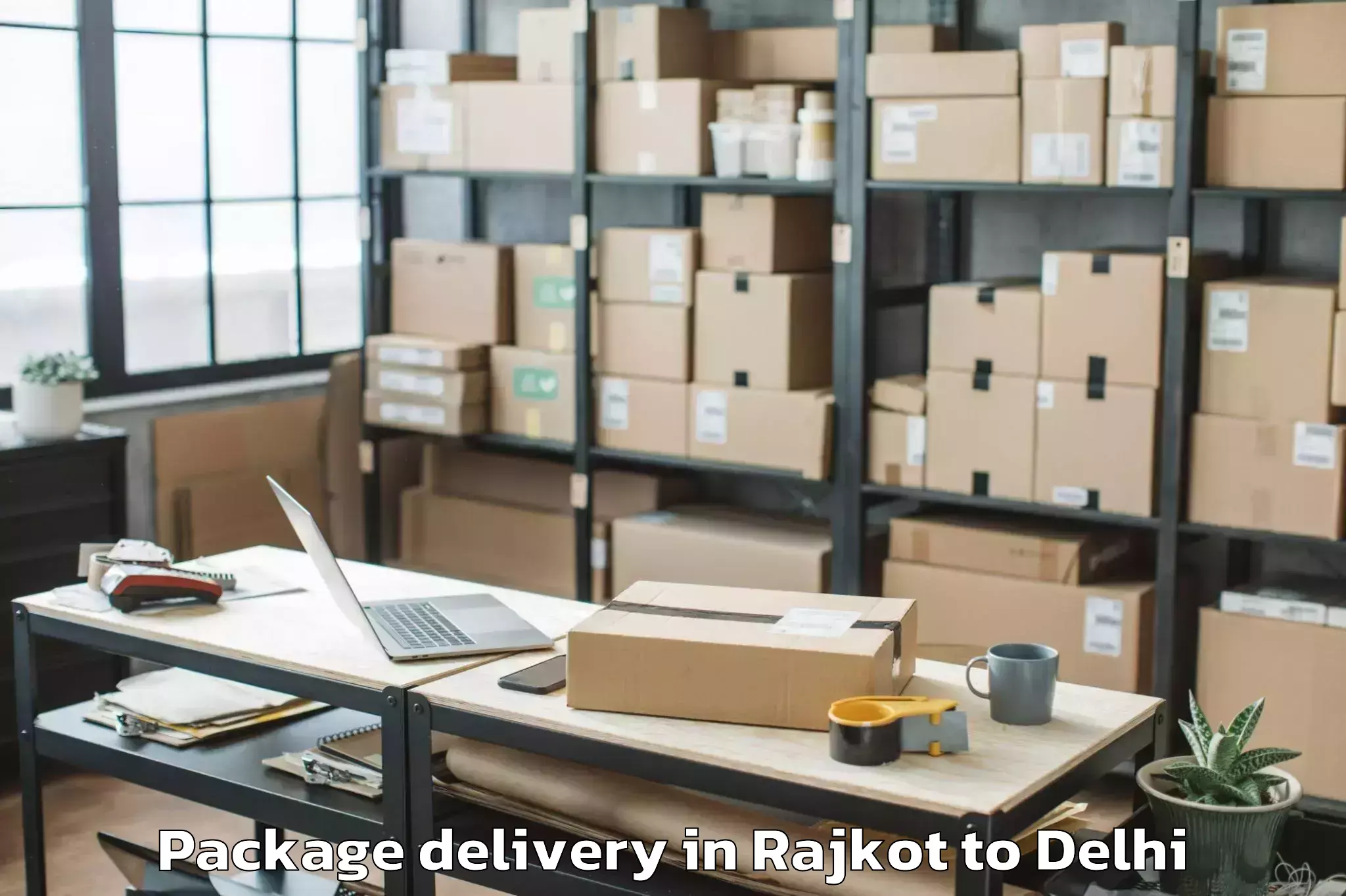 Affordable Rajkot to Parsvnath Mall Inderlok Package Delivery